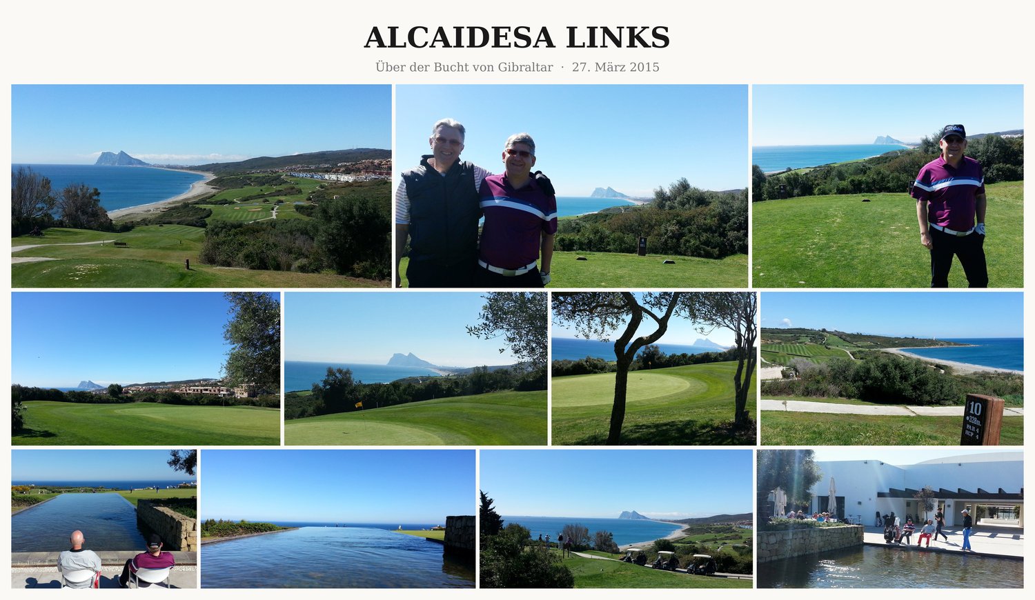 Fotocollage Alcaidesa Links: ueber der Bucht von Gibraltar